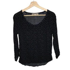 Ann Taylor Loft Blouse Size XXS Petite Blue White